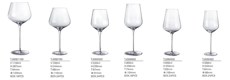 china Wholesal bulk luxury red wine glass cup crystal glassware