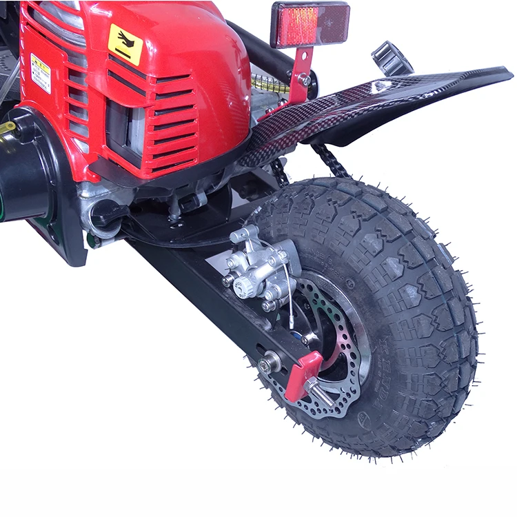 
High quality air-cooled two-stroke 1.5L fuel tank folding adult 49cc cheap gas scooter for sale 