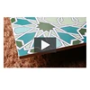 Art and craft material 7-8mm thickness oem art minds mosaic handcraft tile for wall