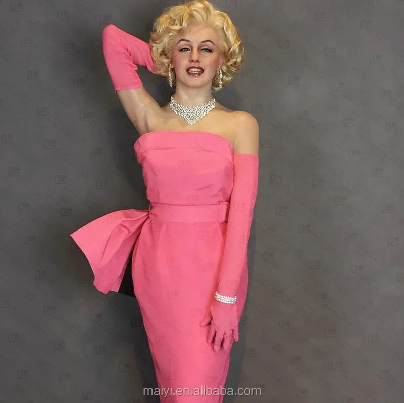 Hyper Realistic Nude Figure of Sexy Film Actor Marilyn Monroe Wax Sculpture for Sale