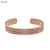 Jewelry Manufacturer Low MOQ wholesale Viking Dragon wolf design Copper healing magnets bangle bracelet for Men wristband