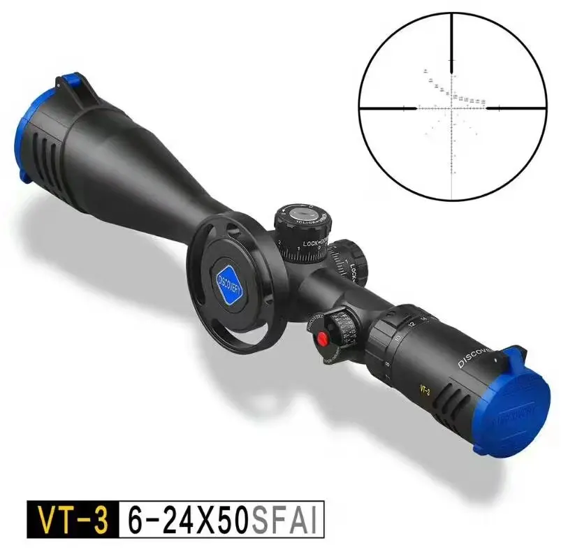 

Hunting accessories Discovery VT-3 6-24x50 SFAI air gun rifle scopes with mil dot reticle for pcp air gun
