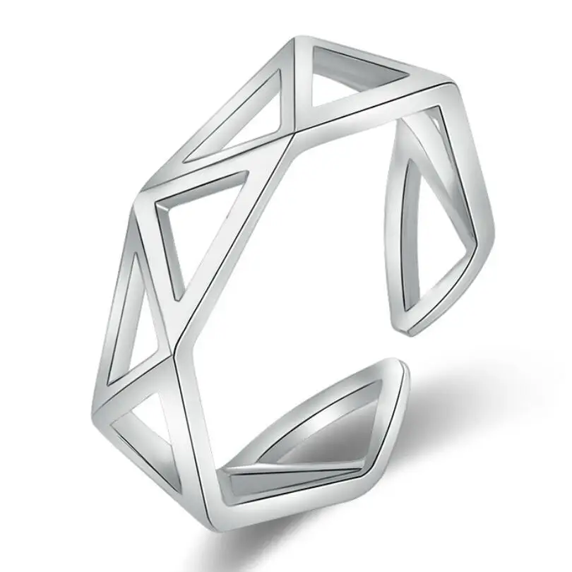 

Fashion simple geometric triangle opening men and women models