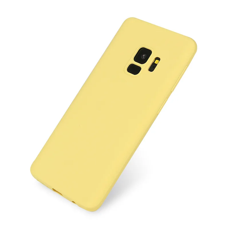 

for Galaxy phone cases Ultra-thin Clear Silicon TPU Soft Cover Case For Samsung J4 J6 Plus J8 A8 A6 A7 Candy Color Back Cover