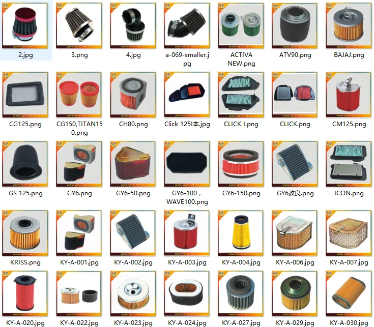 Factory price GY6 50cc scooter air filter