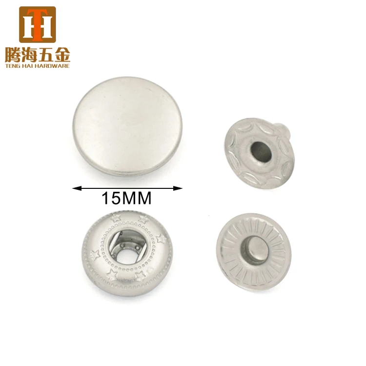 

Round hidden press studs fastener metal spring snap button