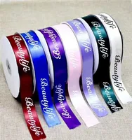 

wholesale custom printed satin ribbon with logo