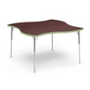 Height Adjustable Round Tube School College Team Table