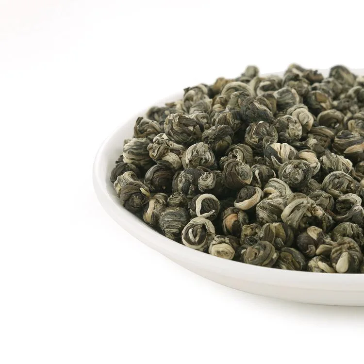 Chinese Jasmine dragon pearls green tea premium flavor organic tea jasmine pearls loose leaf tea hand rolled - 4uTea | 4uTea.com