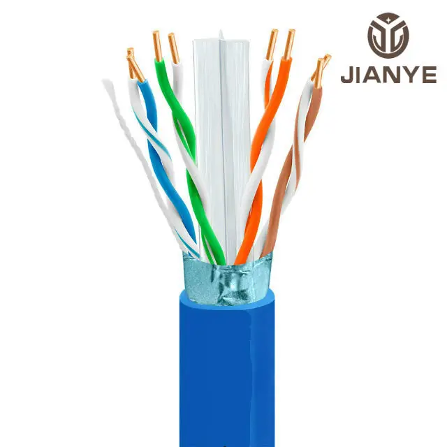 
Cat6 Network Cable UTP 4 Pairs Solid Conductor, PVC and LSZH Jacket Indoor Lan / Internet / Ethernet Cable 