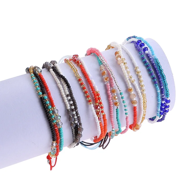 

Wholesale Price Hot Selling Bohemia Jewelry Handmade Small Beads Wrap Bracelet Accept Customer Design Lady Fashion Bracelet