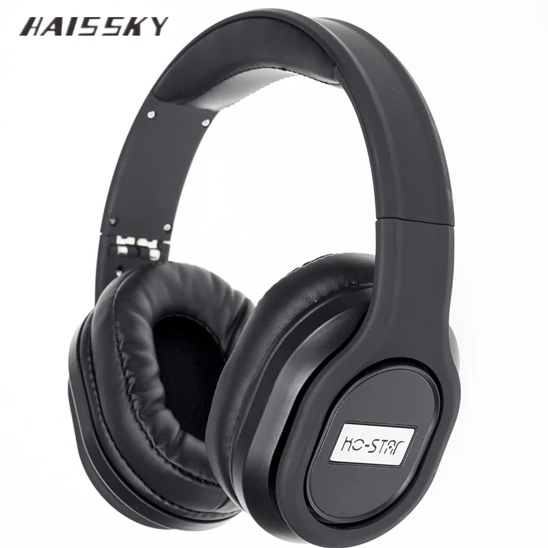

HAISSKY Media Phone Wireless Stereo Headset Active Noise Cancelling Headphone, Black
