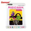 lower price customized pattern adhesive hook sticky plastic hanging hook