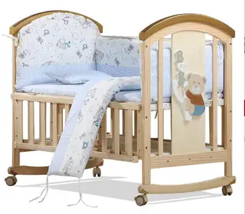 Кровать детская wooden crib