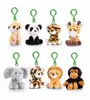 Custom design animal shape keychain toy New design promotion custom various mini key chain teddy bear soft toys plush keychain