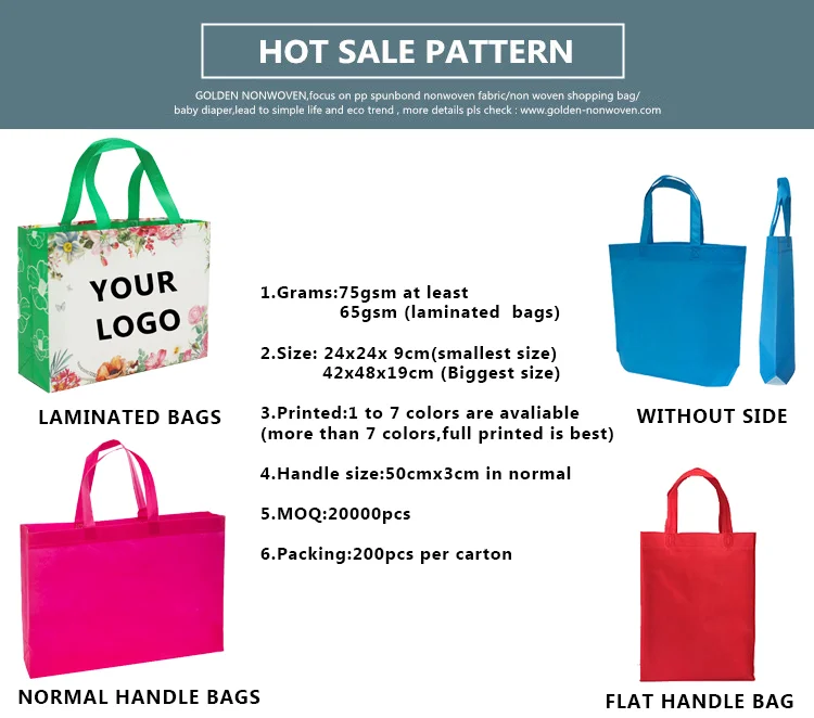 Cheap Price PP Non Woven,Nonwoven Tote Shopping Bag Supplier