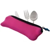 China Manufanture Neoprene Table Ware Bag Free Sample Neoprene Mess Kit Dinner Set Case