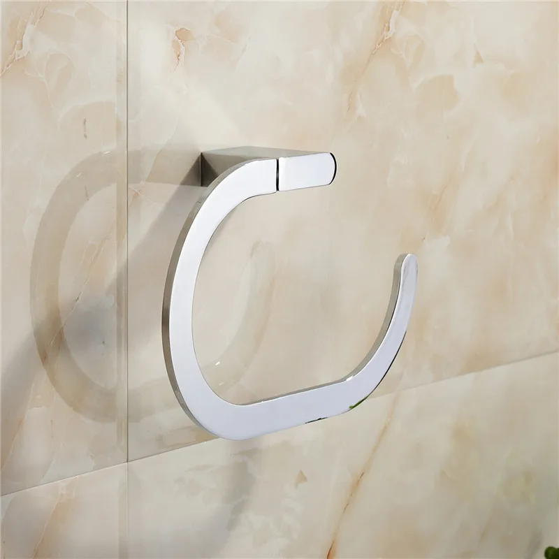 
hot sale 17932 modern bathroom set accessoires chrome finish towel ring bathroom fittings names of towel ring 