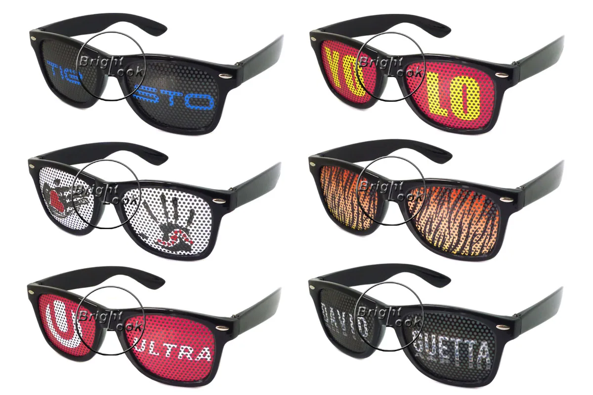 2014 New Collection Promotion Advertising Sunglasseslens Printing Sunglassescustom Logo 9895