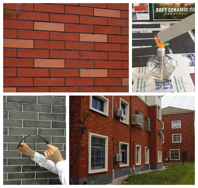 Anticrack Outdoor Wall Brick Tile No Pvc Plastic Material Material