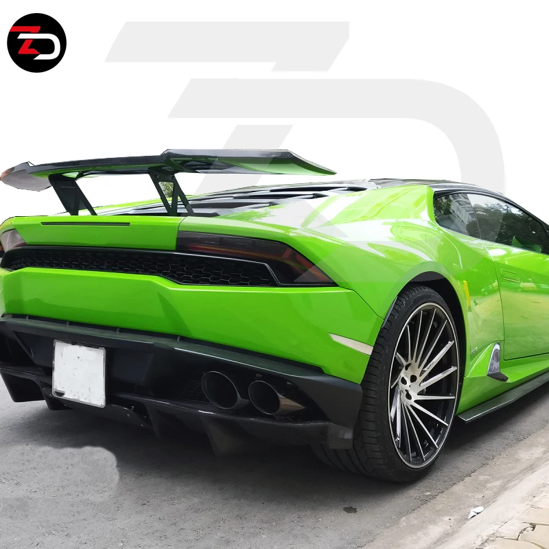 Top Body Kit Brands Rz Style Carbon Fiber Rear Spoiler Front Diffuser Side Skirts Body Kit