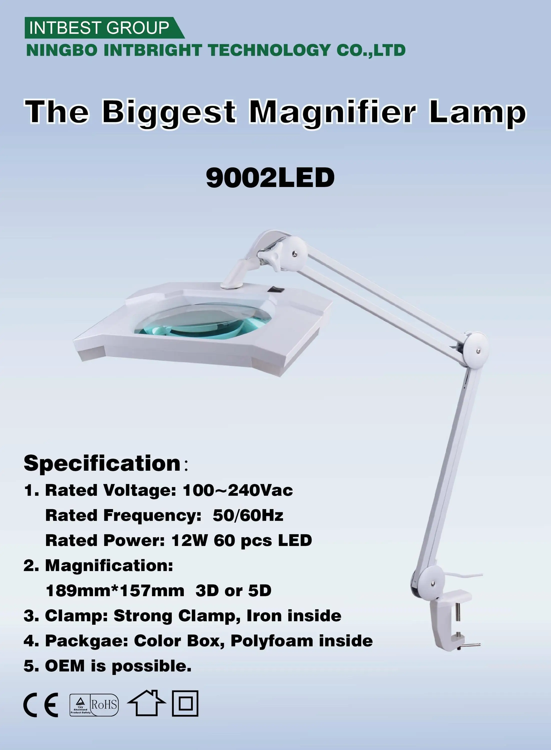 Magnifying floor lamp