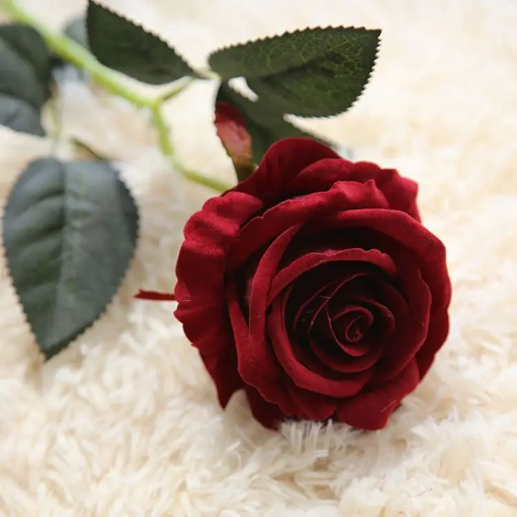 INUNION Popular Design Red Artificial Rose DIY Home Decor Artificial Rose Flowers for Wedding Decoration