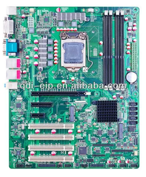  intel chipset Q77 ATX motherboard dengan 4 pci slot 