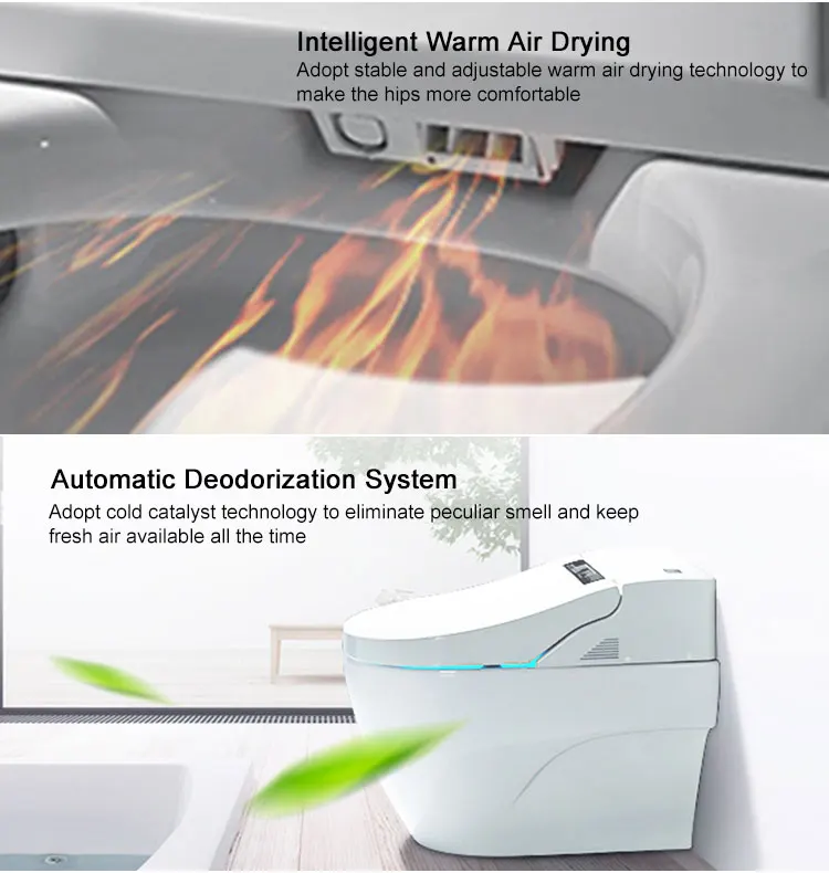 High Quality Chinese Chinese Girl Wc Bidet Toilet Seat Electronic Automatic Intelligent Toilet