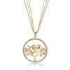 Creative Family Tree of Life Pendant Necklace Crystal, Meaning Birthday Gifts for Mom