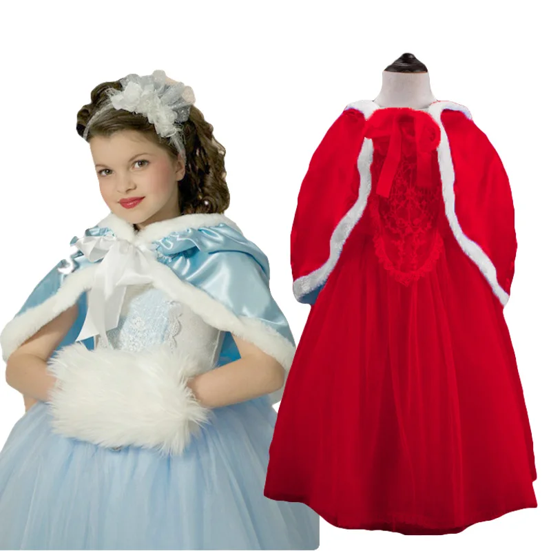 2016 new 1pc Elsa dress Girl Princess Dress Summer long sleeve diamond dress Elsa Costume Christmas