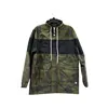 Waterproof army green parka camo long parke jacket