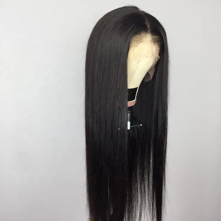 

Free Sample Human Full Lace Wig With Baby Hair Silky Straight
