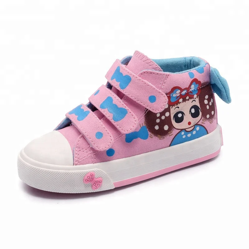 

High quality orthopedic children shoes toddler kids print canvas shoes, Optional