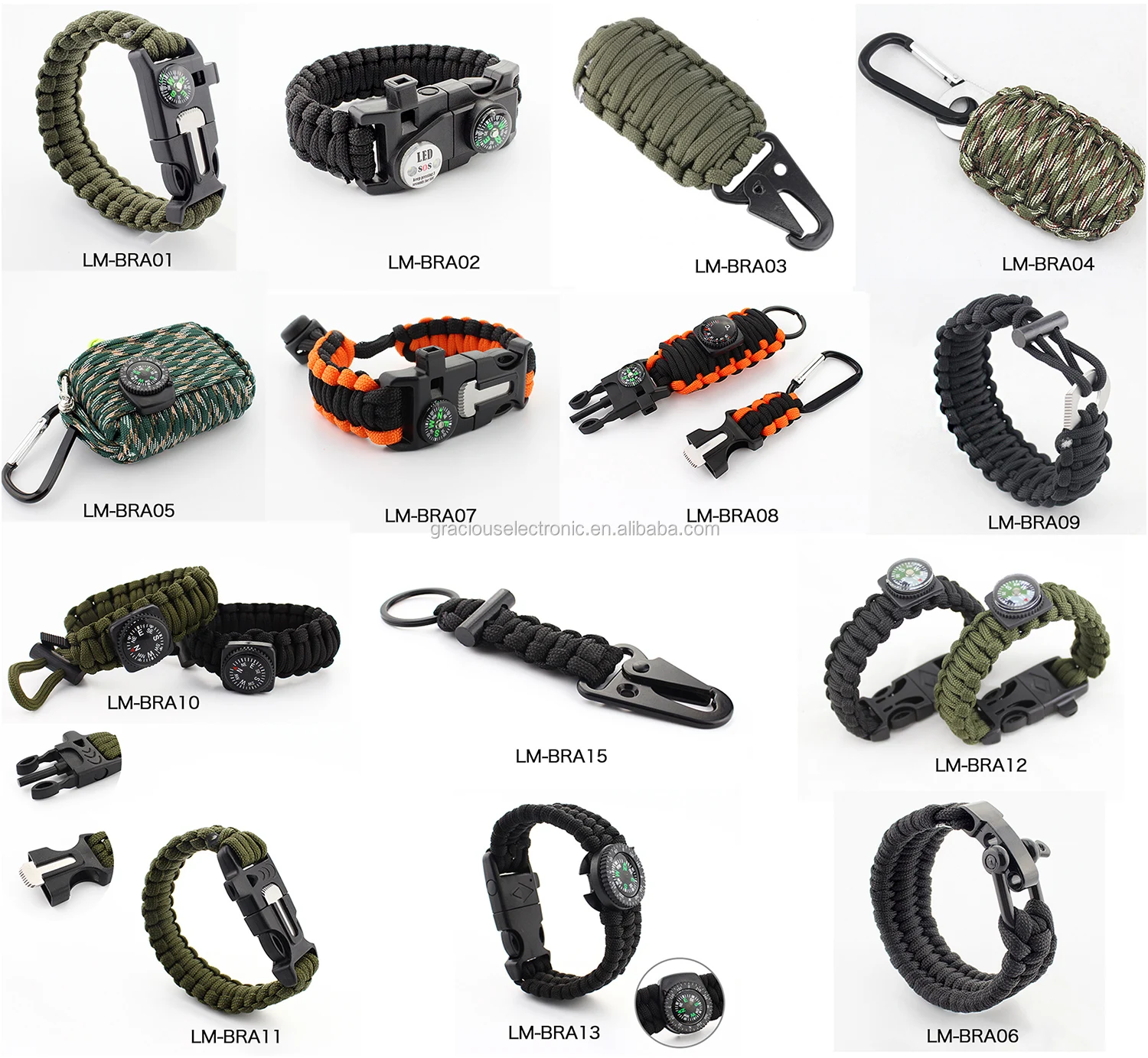 multi tool survival bracelet