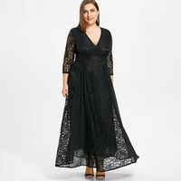 

Lover Beauty Hot Sale Elegant Plus Size Women Dresses Evening Dress Women Lace Maxi Dress