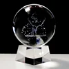 DL-BL033 Hot Sale Personalized Solar System Crystal Ball 3D Miniature Planets Model Sphere Glass Globe Ornament with LED Base