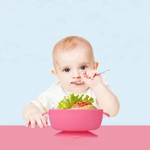Newest Silicone Baby Food Feeding Suction Bowl
