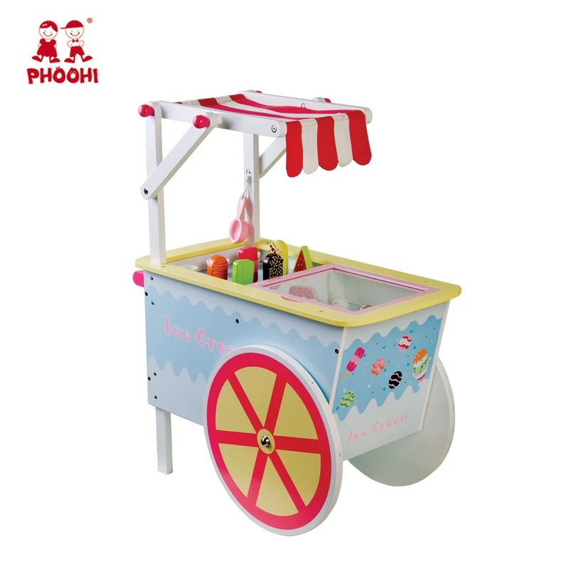 ice cream cart wooden