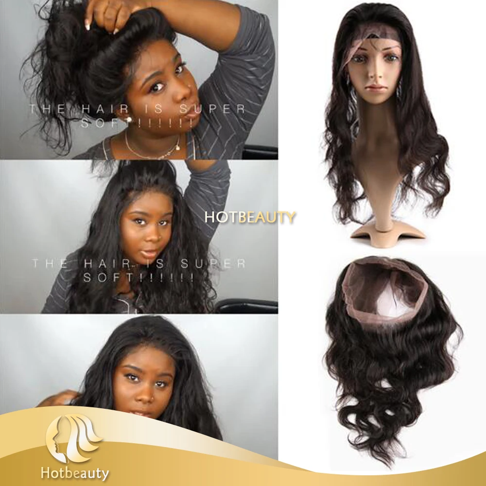 

2016 Hotbeauty hair New Arrive! 360 Lace Frontal, Natural color 1#;1b#;2#;4#