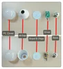 raw materials 9w e27b22 plastic aluminum housing led light bulb parts