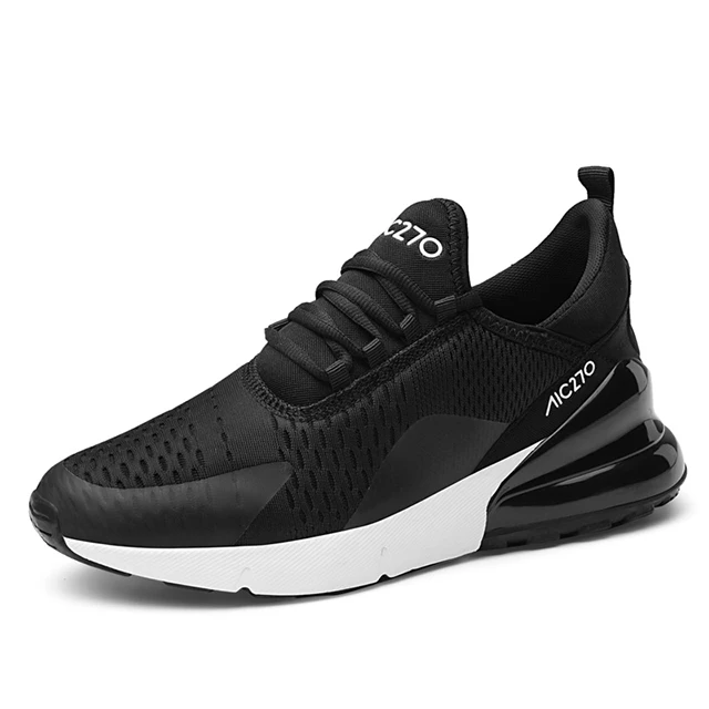 

Men Running Shoes Athletic Sports Knitting Shoes Outdoor Black Sneakers Big Size  mens Trainers Sneakers 2019