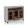 Modern Country Hometown Vintage White Dining Room Kitchen Island Hutch Storage Wooden Corner Sideboard Buffet On Wheels
