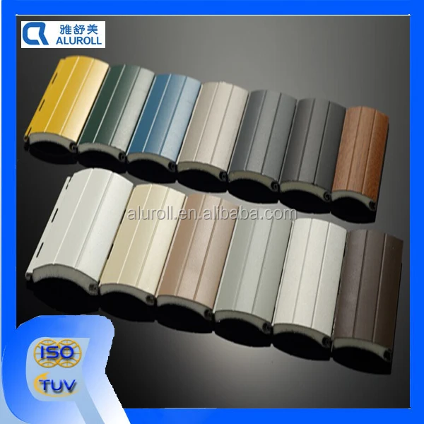 
45mm Anti-Scratched Aluminum PU Foam Filled Slat for roller shutter 