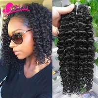 

Malaysian Deep Curly Virgin Hair 3 Bundle Deals Curly Weave Human Hair From China