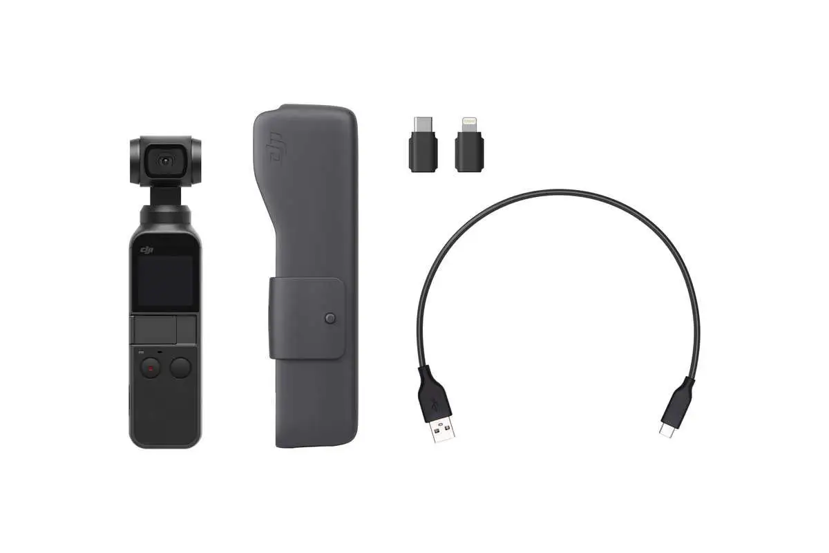 Original DJI OSMO Pocket small 3 axis handheld video gimbal stabilizer with integrated camera