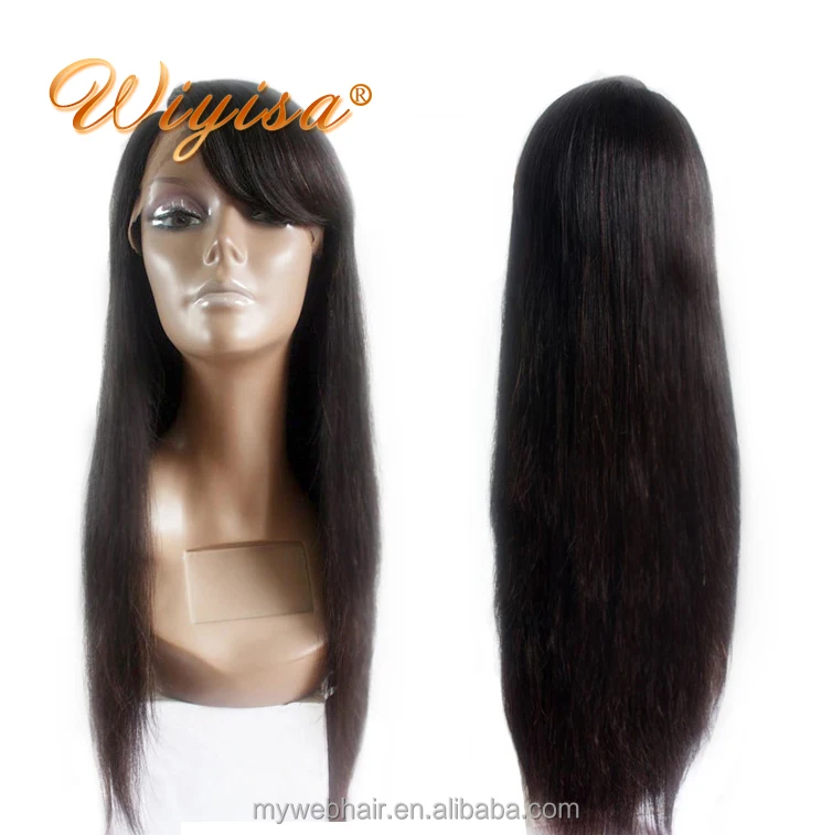 Hair Factory Hot Selling Silky Straight Thin Hair Lace Wigs 130