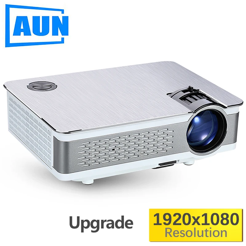 

AUN Full HD Projector Support 4K. AKEY5 UP. 1920*1080P Resolution Android 6.0 OS. WIFI Bluetooth