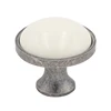 Antique silver round furniture funky ceramic porcelain cabinet knobs