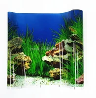 

Aquarium Background Poster Fish Tank Single SIDE Coral Rock Landscape Poster Wall Decor 30cm-100cm